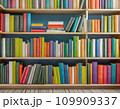 たくさんの本で埋め尽くされた本棚2 109909337