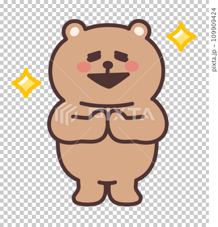 可愛的熊插畫快樂 109909424