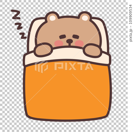 Cute bear illustration futon Cute bear illustration futon 109909534