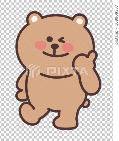 かわいいクマのイラスト GOOD かわいいクマのイラスト GOOD 109909537