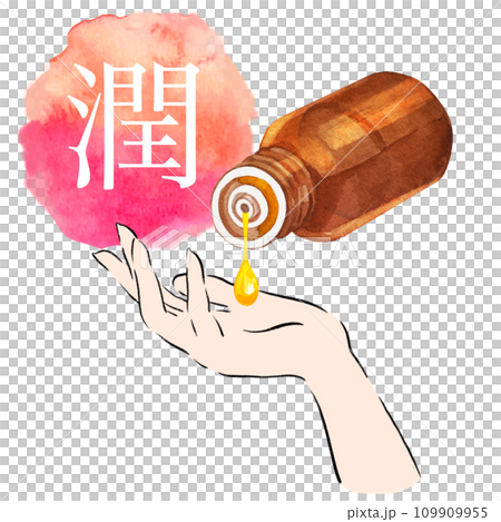 Beauty care image illustration oil cosmetics Beauty care image illustration oil cosmetics 109909955