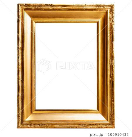 金色の細かい彫刻の額縁のイラスト素材 [109910432] - PIXTA