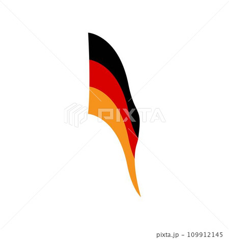 german flag logo illustration design 109912145