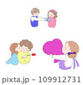 バレンタインデーの男の子女の子 109912731