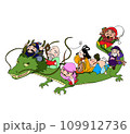 龍に乗る七福神 109912736