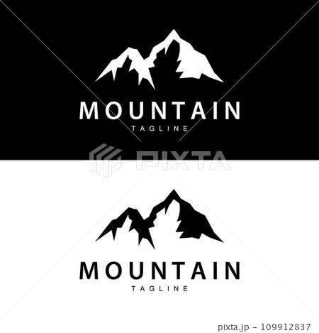 Mountain Logo Simple Design Adventure Model Silhouette Landscape Simple Modern Style Brand Product Business 109912837