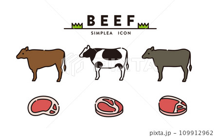 牛 牛肉 食材 バーベキュー 精肉 牛 牛肉 食材 バーベキュー 精肉 109912962
