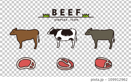 牛 牛肉 食材 バーベキュー 精肉 牛 牛肉 食材 バーベキュー 精肉 109912962