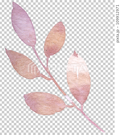 Autumn watercolor hand paint element Autumn watercolor hand paint element 109912971