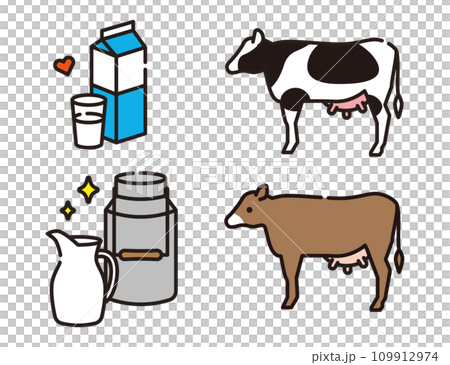 Dairy cows, dairy cows, milk, dairy products 109912974