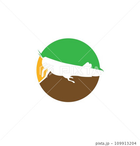 grasshopper logo illustration design vector grasshopper logo illustration design vector 109913204