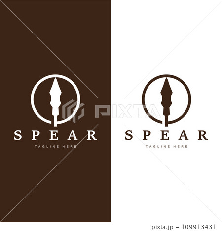 Spear Logo Old Vintage Rustic Simple Design Business Brand Spear Arrow Spear Logo Old Vintage Rustic Simple Design Business Brand Spear Arrow 109913431