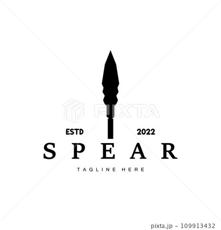 Spear Logo Old Vintage Rustic Simple Design Business Brand Spear Arrow Spear Logo Old Vintage Rustic Simple Design Business Brand Spear Arrow 109913432