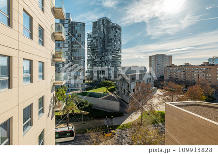 View from window of house in Diagonal Mar area in Barcelona 109913828