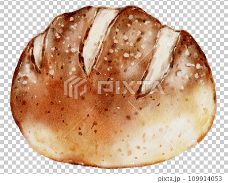 Bread bakery watercolor hand paint clipart 109914053