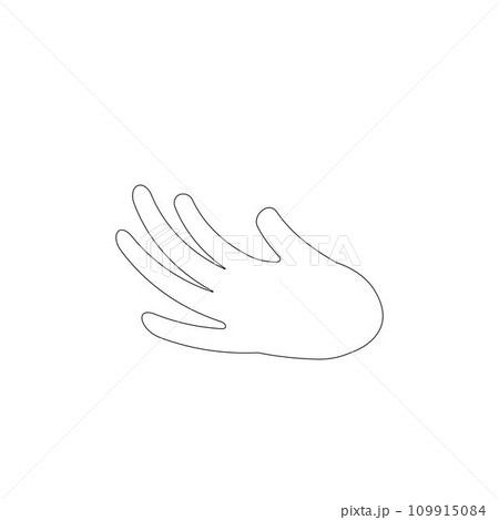 simple hand logo vector template simple hand logo vector template 109915084