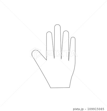 simple hand logo vector template simple hand logo vector template 109915085