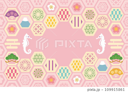 辰年-年賀状テンプレ-こ3ベク 109915861