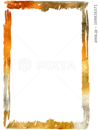 Metallic Gold Edge Frame Digital Painting Metallic Gold Edge Frame Digital Painting 109916371
