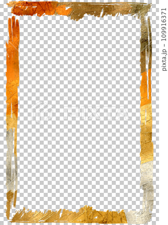 Metallic Gold Edge Frame Digital Painting Metallic Gold Edge Frame Digital Painting 109916371
