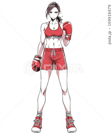 Female boxer with fighting stance | Female boxers, Human poses, Fighting  poses