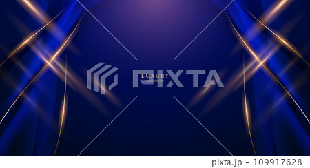 blue abstract background with luxury golden elements vector illustration blue abstract background with luxury golden elements vector illustration 109917628