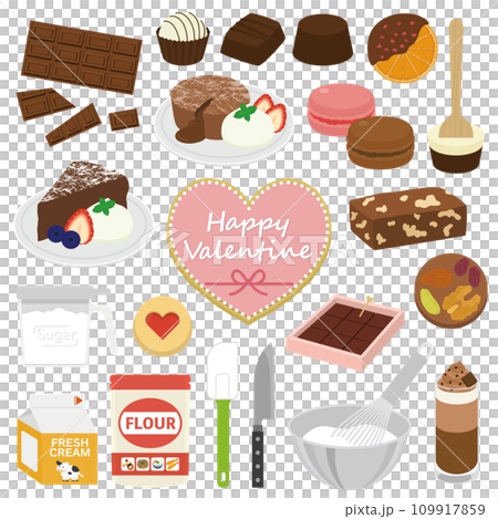 Valentine's illustration set 109917859