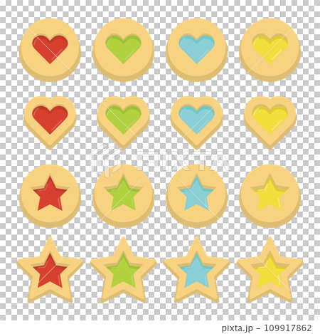 彩色玻璃餅乾圖 109917862