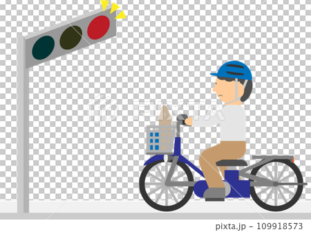 騎自行車的人無視紅綠燈圖片素材 騎自行車的人無視紅綠燈圖片素材 109918573