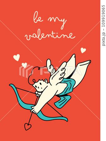 バレンタイン　キューピッドのポスター 109919065