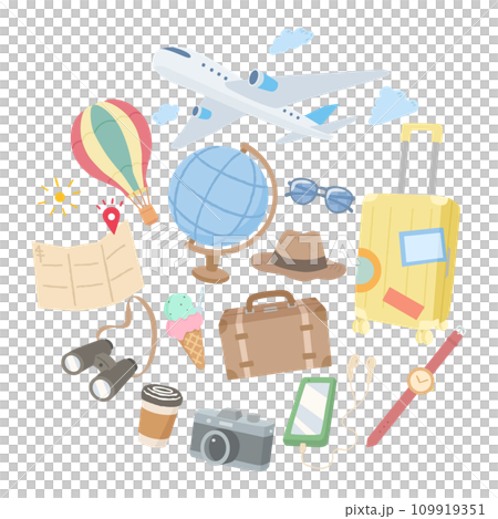 Travel image illustration circular 109919351