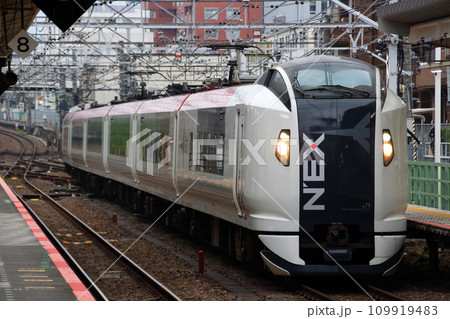 中央快速線八王子駅に入線する特急成田エクスプレス号 中央快速線八王子駅に入線する特急成田エクスプレス号 109919483