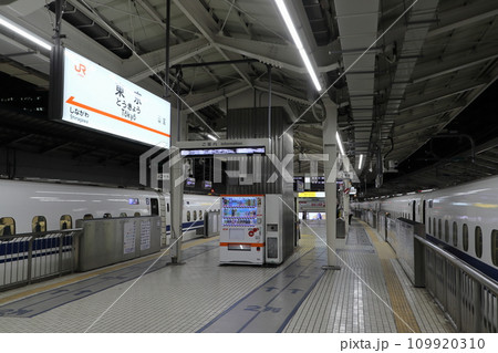東京駅22:40・東海道新幹線ホームにて 東京駅22:40・東海道新幹線ホームにて 109920310