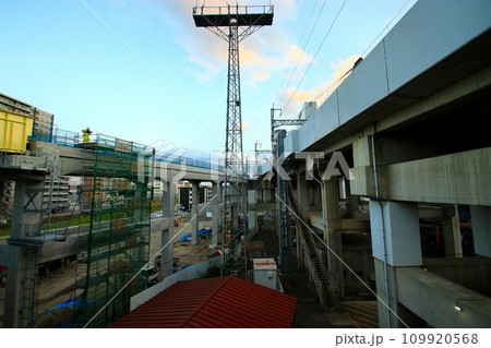 東北新幹線のボトルネック… 福島駅の平面交差を解消する建設中の『新幹線アプローチ線』 109920568