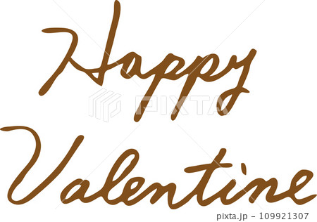 ハッピーバレンタイン-文字-筆記体-英語　Happy Valentine 109921307
