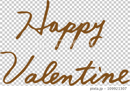 ハッピーバレンタイン-文字-筆記体-英語　Happy Valentine 109921307