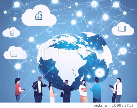 世界のクラウドネットワーク 109921718