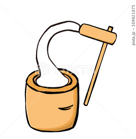 餅つきのイラスト 伸びる餅 餅つきのイラスト 伸びる餅 109921875