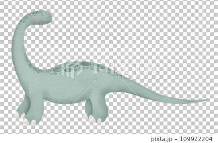 Dinosaur Diplodocus Watercolor illustration. Hand drawn clip art of blue Dino on isolated background. Sketch of cartoon character. Painting of cute animal for Baby shower and birthday party. Dinosaur Diplodocus Watercolor illustration. Hand drawn clip art of blue Dino on isolated background. Sketch of cartoon character. Painting of cute animal for Baby shower and birthday party. 109922204