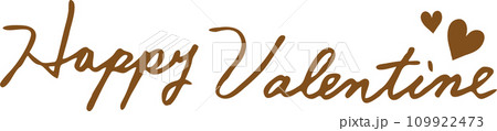 ハッピーバレンタイン-文字-筆記体-英語 Happy Valentine ハッピーバレンタイン-文字-筆記体-英語 Happy Valentine 109922473