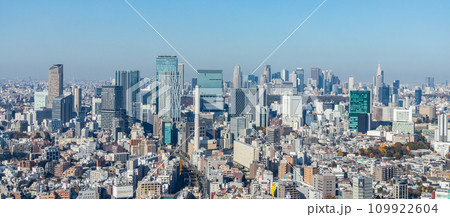 「東京都」恵比寿ガーデンプレス展望スペースから都心方向を望む 「東京都」恵比寿ガーデンプレス展望スペースから都心方向を望む 109922604
