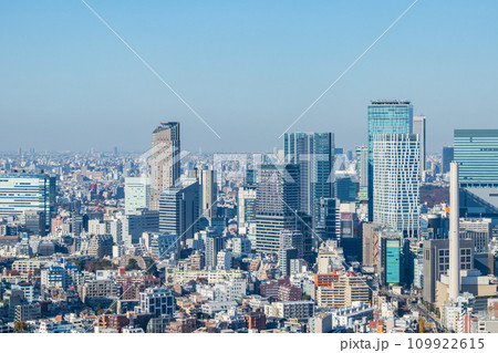 「東京都」恵比寿ガーデンプレス展望スペースから都心方向を望む 「東京都」恵比寿ガーデンプレス展望スペースから都心方向を望む 109922615