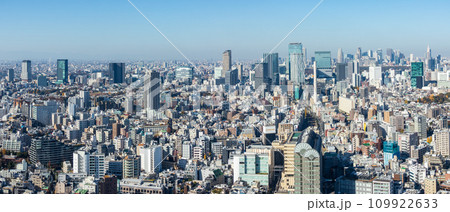 「東京都」恵比寿ガーデンプレス展望スペースから都心方向を望む 「東京都」恵比寿ガーデンプレス展望スペースから都心方向を望む 109922633