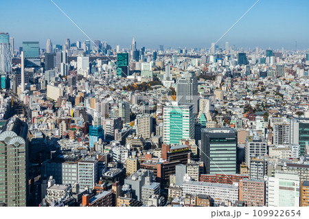 「東京都」恵比寿ガーデンプレス展望スペースから都心方向を望む 「東京都」恵比寿ガーデンプレス展望スペースから都心方向を望む 109922654
