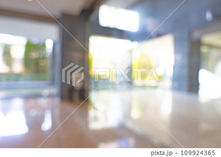 マンションエントランスの背景ボケ 109924365