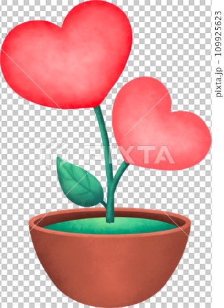 Cute Heart tree, water color texture, Hand drawn Doodle illustration Cute Heart tree, water color texture, Hand drawn Doodle illustration 109925623