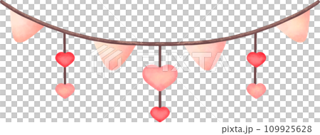 Cute Heart decoration, water color texture, Hand drawn Doodle illustration Cute Heart decoration, water color texture, Hand drawn Doodle illustration 109925628