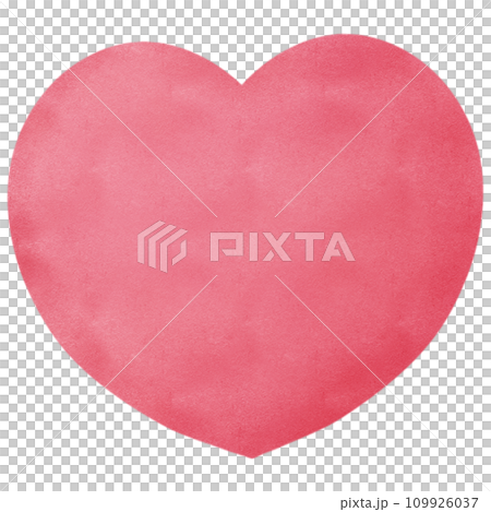 Red heart watercolor clip art 109926037