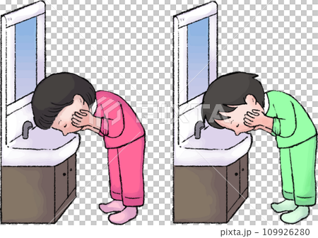 小學生洗臉 109926280