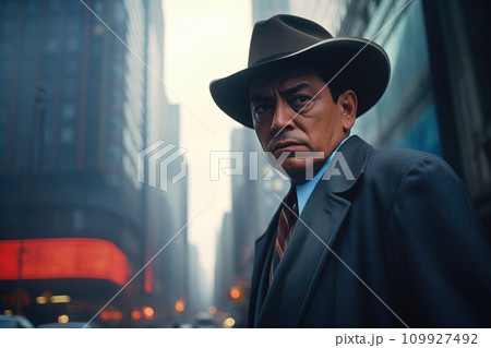 Retro Chic: Mexican Gentleman Rocks 50s Style in Midtown Manhattan Retro Chic: Mexican Gentleman Rocks 50s Style in Midtown Manhattan 109927492